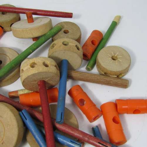 Vintage Tinkertoy Little designer construction set