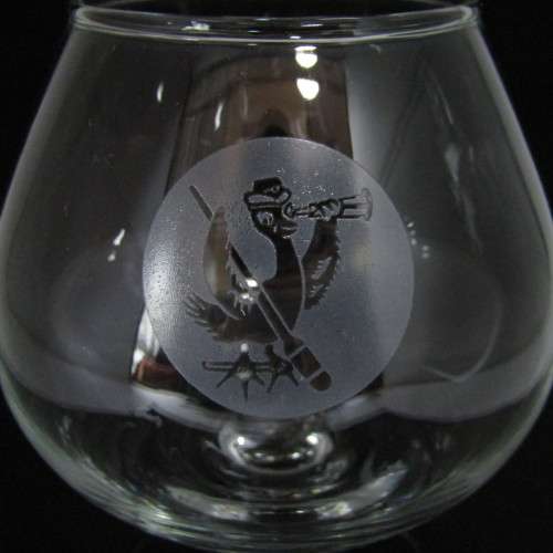 Set of 8 vintage SA Womans Auxiliary Naval Service (SWAN) cognac glasses - circa 1970`s