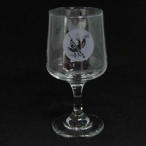 Set of 6 vintage SA Womans Auxiliary Naval Service (SWAN) sherry glasses - circa 1970`s - very rare