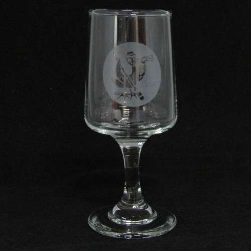 Set of 6 vintage SA Womans Auxiliary Naval Service (SWAN) liqueur glasses - circa 1970`s -  rare
