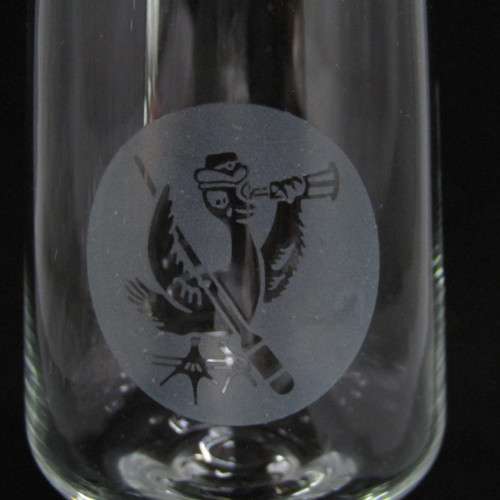 Set of 6 vintage SA Womans Auxiliary Naval Service (SWAN) liqueur glasses - circa 1970`s -  rare