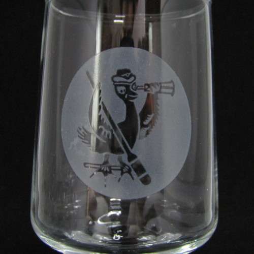 Set of 6 vintage SA Womans Auxiliary Naval Service (SWAN) liqueur glasses - circa 1970`s -  rare