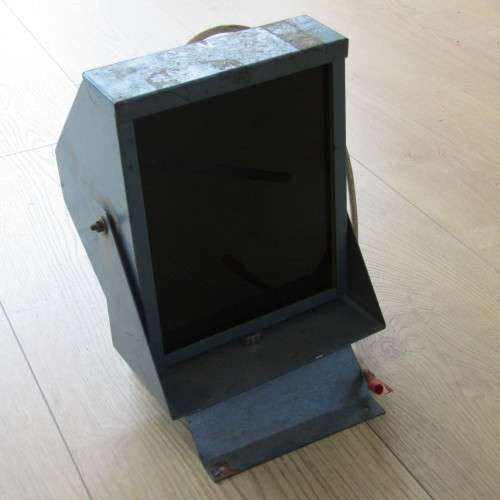 Vintage Kodak darkroom safe light with mounting