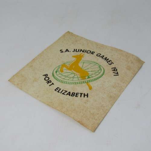 1971 SA Junior Games Port Elizabeth cloth badge
