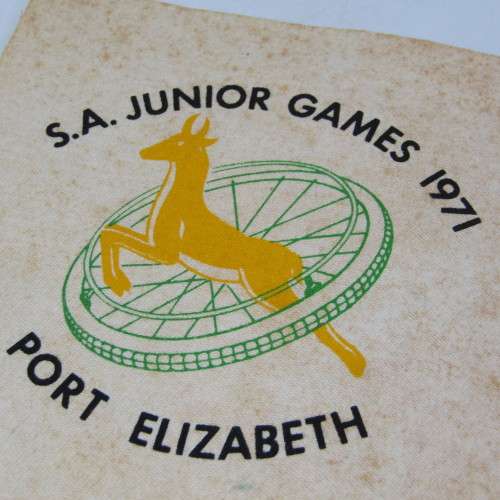 1971 SA Junior Games Port Elizabeth cloth badge