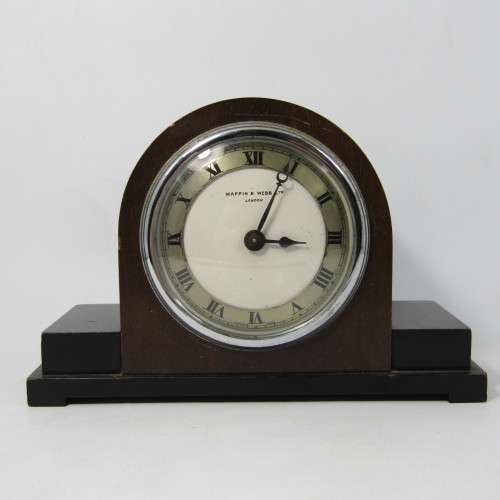Vintage Mappin and Web mantel clock - working