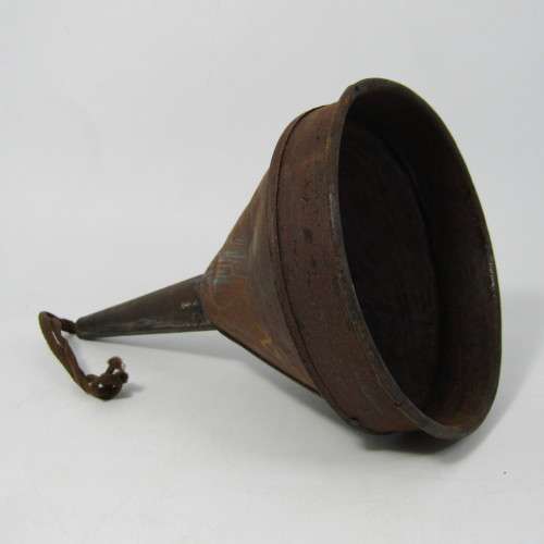 Vintage tinplate funnel