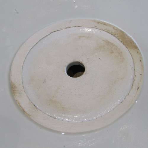 Copeland Spode table top with centre fixing hole - dated to April 1889