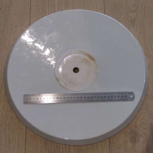 Copeland Spode table top with centre fixing hole - dated to April 1889