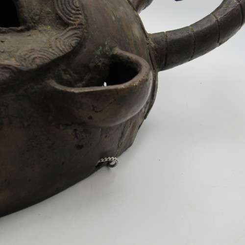 Vintage African Art Copper Mask - probably DAN tribe