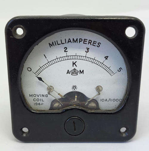 1940 WW2 period milliaperers meter K-AM - Moving coil