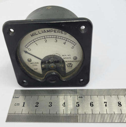 1941 WW2 period milliampares meter moving coil - AM