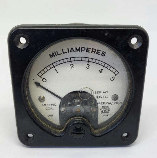 1941 WW2 period milliampares meter moving coil - AM