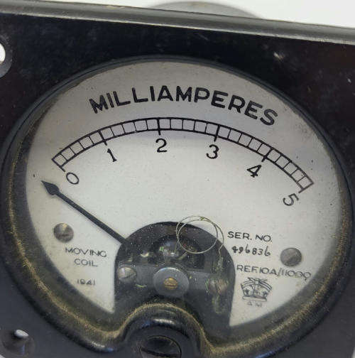 1941 WW2 period milliampares meter moving coil - AM