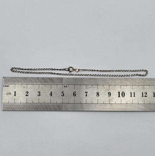 Lot of 2 silver bracelets - 22cm