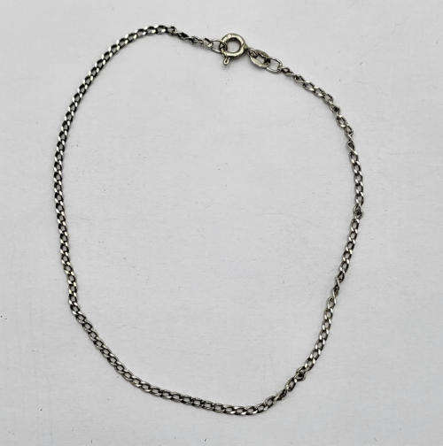 Lot of 2 silver bracelets - 22cm
