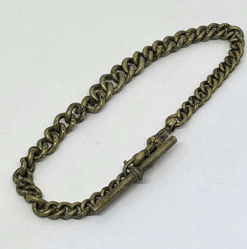 White metal vintage fob chain - 21.5cm chain
