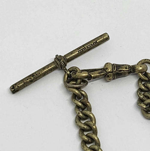 White metal vintage fob chain - 21.5cm chain