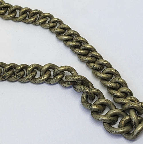 White metal vintage fob chain - 21.5cm chain