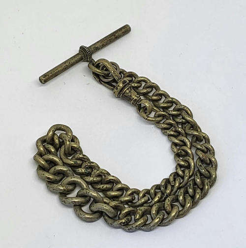White metal vintage fob chain - 21.5cm chain