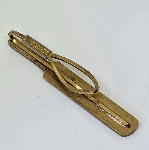 Vintage cricket bat tie clip