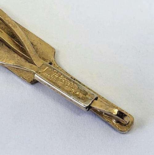 Vintage cricket bat tie clip