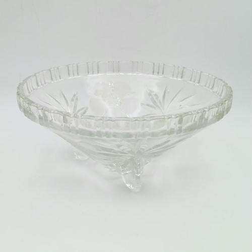 Vintage glass fruit bowl