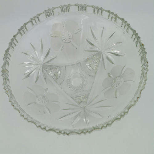 Vintage glass fruit bowl