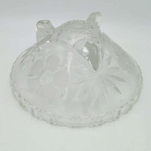 Vintage glass fruit bowl