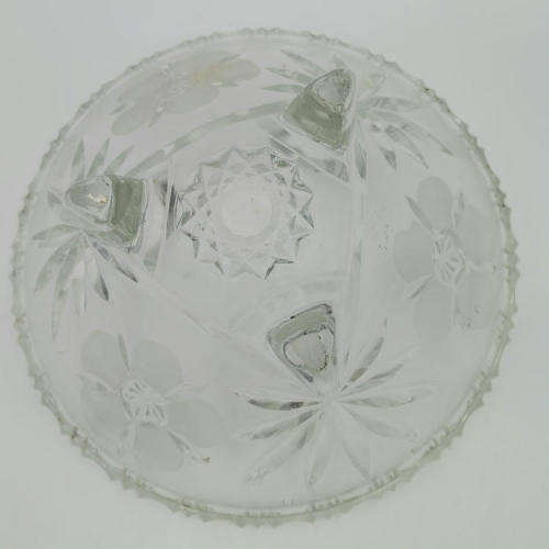Vintage glass fruit bowl