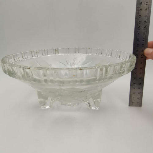 Vintage glass fruit bowl