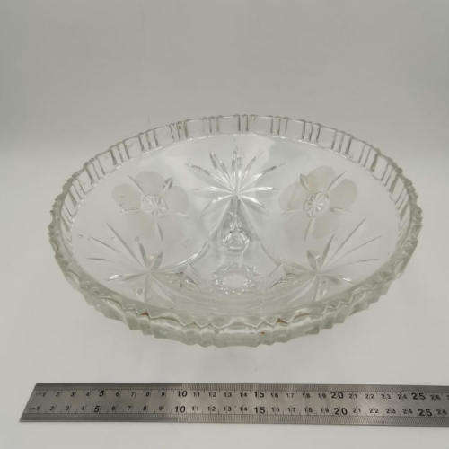 Vintage glass fruit bowl