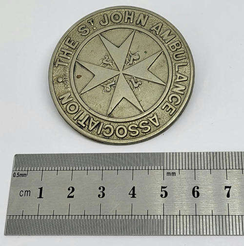 Lot of 3 St. John Ambulance Association medallions and badges