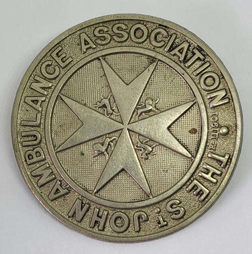 Lot of 3 St. John Ambulance Association medallions and badges