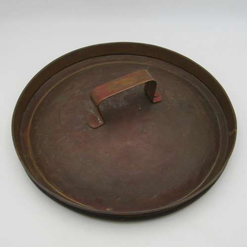 Antique Copper pie pan with original lid