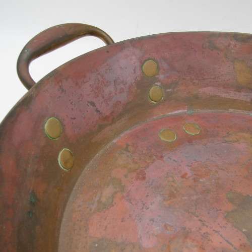 Antique Copper pie pan with original lid