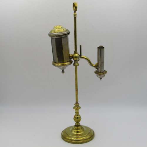 Antique brass student lamp - some missing parts