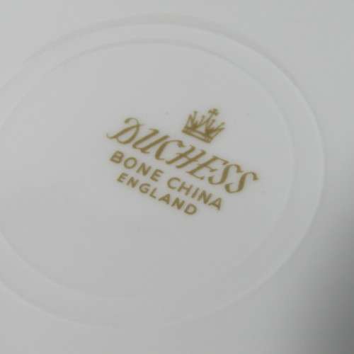 Duchess white and gold porcelain trio