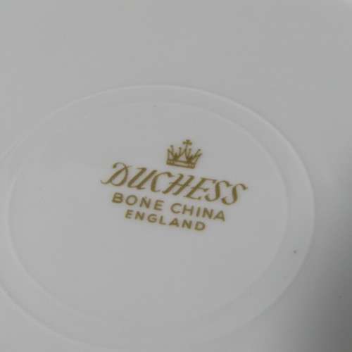 Duchess white and gold porcelain trio