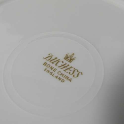 Duchess white and gold porcelain trio