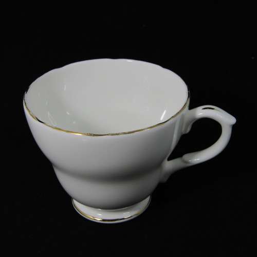 Duchess white and gold porcelain trio