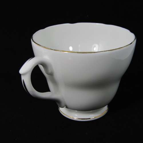 Duchess white and gold porcelain trio