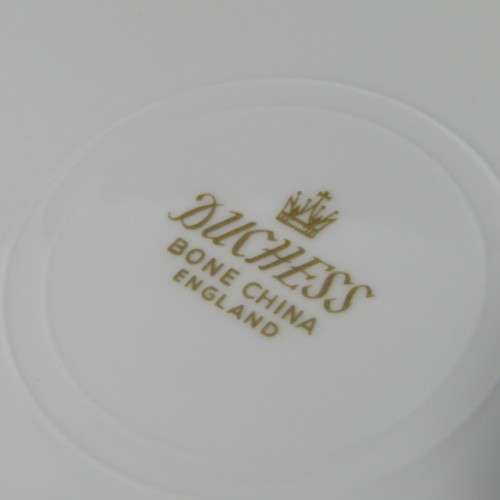Duchess white and gold porcelain trio