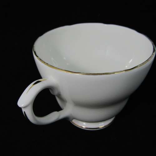 Duchess white and gold porcelain trio