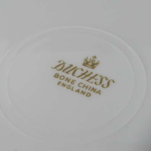 Duchess white and gold porcelain trio