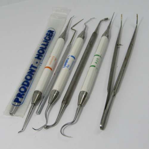 Lot of 7 dentist tools