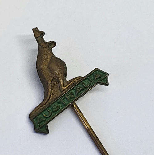 Very early vintage Australia rugby pin badge