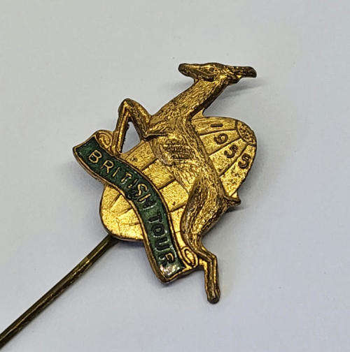 1955 Springboks rugby British Tour pin badge