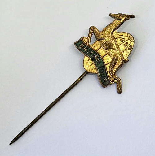 1955 Springboks rugby British Tour pin badge