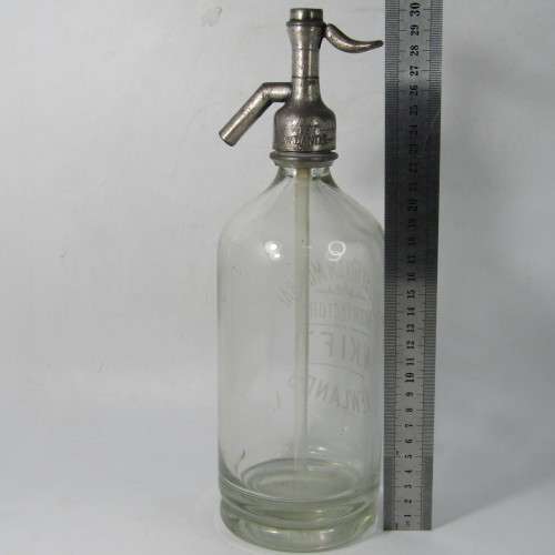 Antique Paradise Steam Mineral water Factory Newlands W. Kift glass soda dispenser